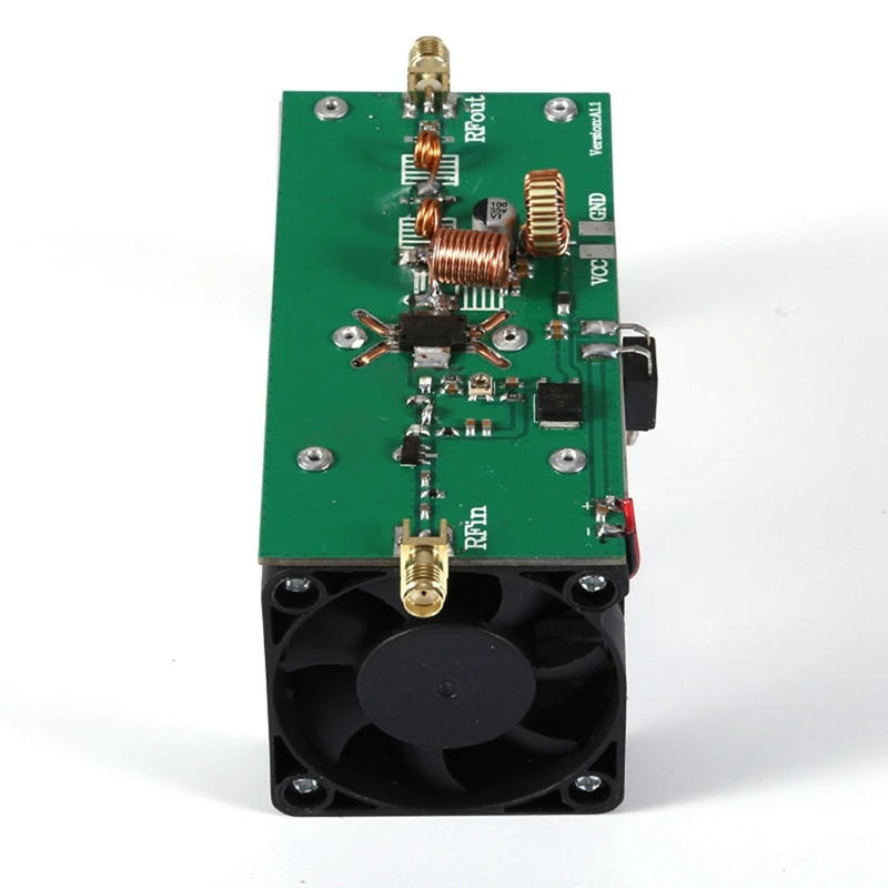 433Mhz 25W RF Power Amplifier Image Transmission Amplifier With Cooling Fan 390-470Mhz For HAM Radio Transceiver