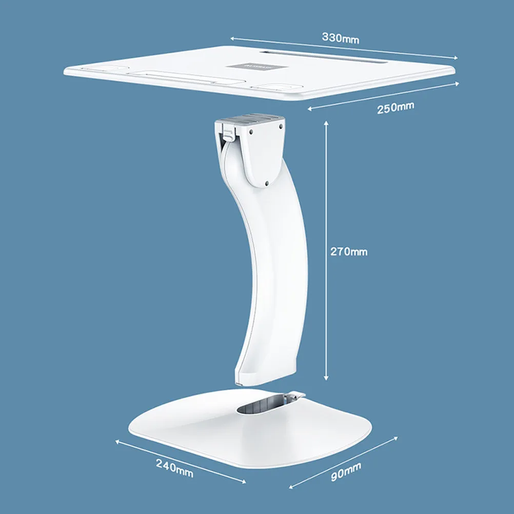 Multipurpose Laptop Stand Thickened Wide Stable Laptop Pc Holder Adjustable 4-Angle Anti-Slip Silicone Pad Computer Riser Holder