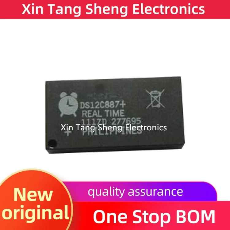 

(1pcs)100%New original; DS12C887+ DS12B887 DS12887 - Real-time clock-RTC-IC-clock-calendar-113B-parallel-24DIP-module