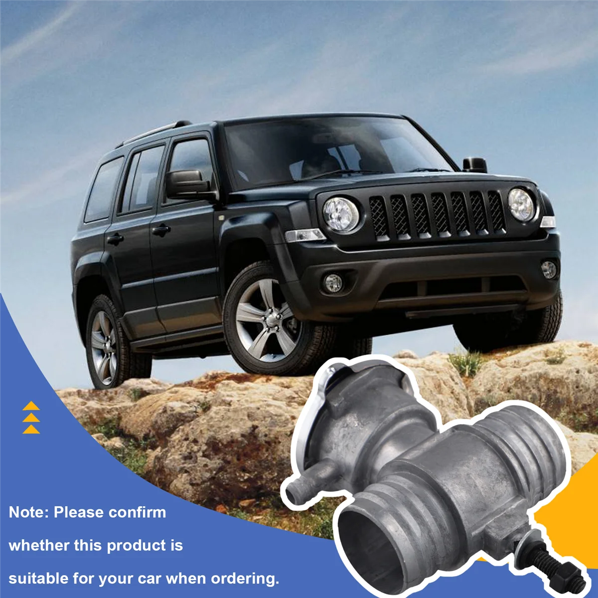 5058482 AD для Jeep Patriot Compass Dodge Caliber, верхнее соединение шланга охлаждающей жидкости радиатора, обновление трехходового клапана