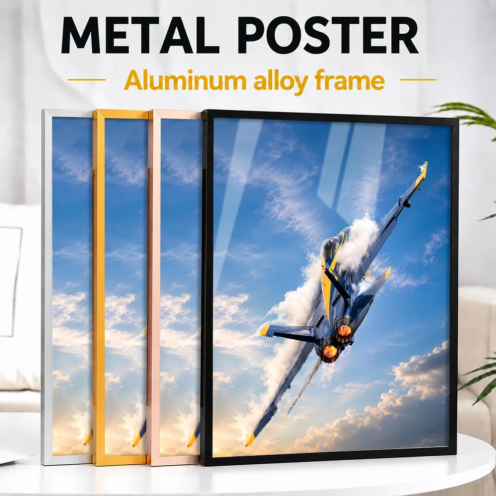 Blue Angels Jet In Flight Framed Metal Print Customized Machine Study Wall Art Created For History Enthusiasts To Style Office
