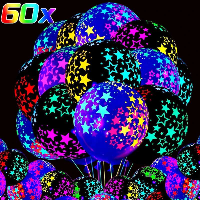 Wholesale Fluorescent Balloons Glow In The Dark Luminous Dots Latex Balloon Wedding Party Decoration Baby Shower Kids Gifts Toys