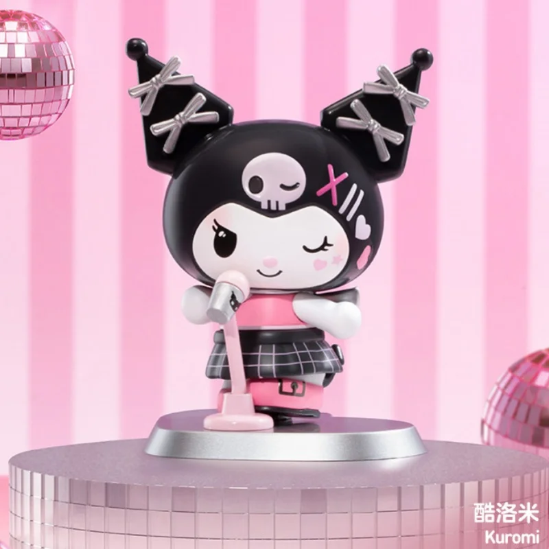 

Pop Mart Sanrio Characters Blind Box Pink Party Series Cute Action Figures Collectible Ornament Toy Surprise Gift for Trendy