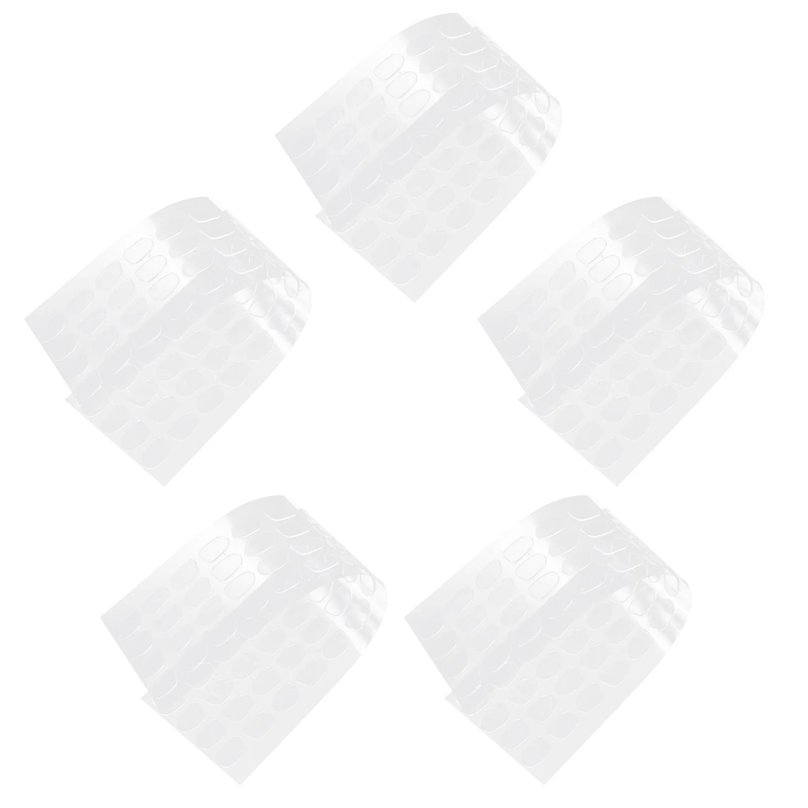 

Double Sided Stickers 5 Sheets Clear Removable Adhesive Tape Craft Glue Strong Stickiness No Trace Waterproof Mini Strips Fix
