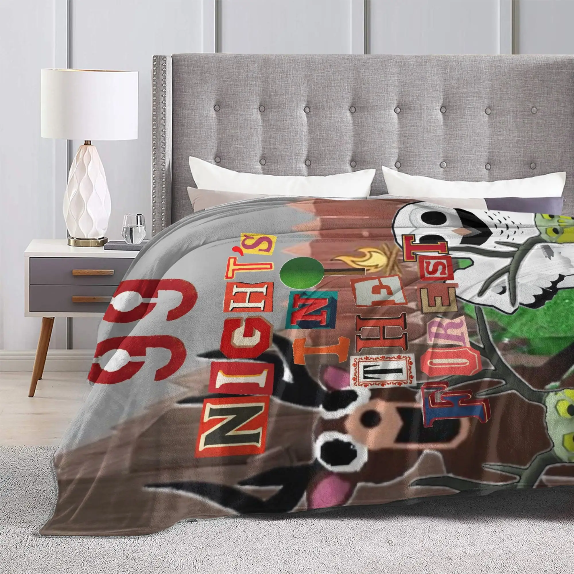 99 ليال في الغابة الفانيلا بطانية شتاء دافئ لينة رمي بطانية للطفل غرفة المعيشة مضحك المفرش أريكة غطاء سرير #4