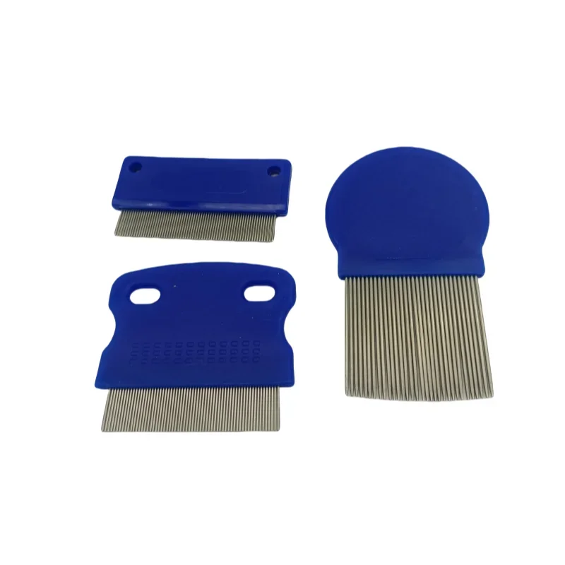 6 Pcs/set Pet Flea Comb Stainless Steel Head Lice Comb Fine Tooth Dogs Cats Grooming Combs Dematting Tool Pet Tear Stain Remove