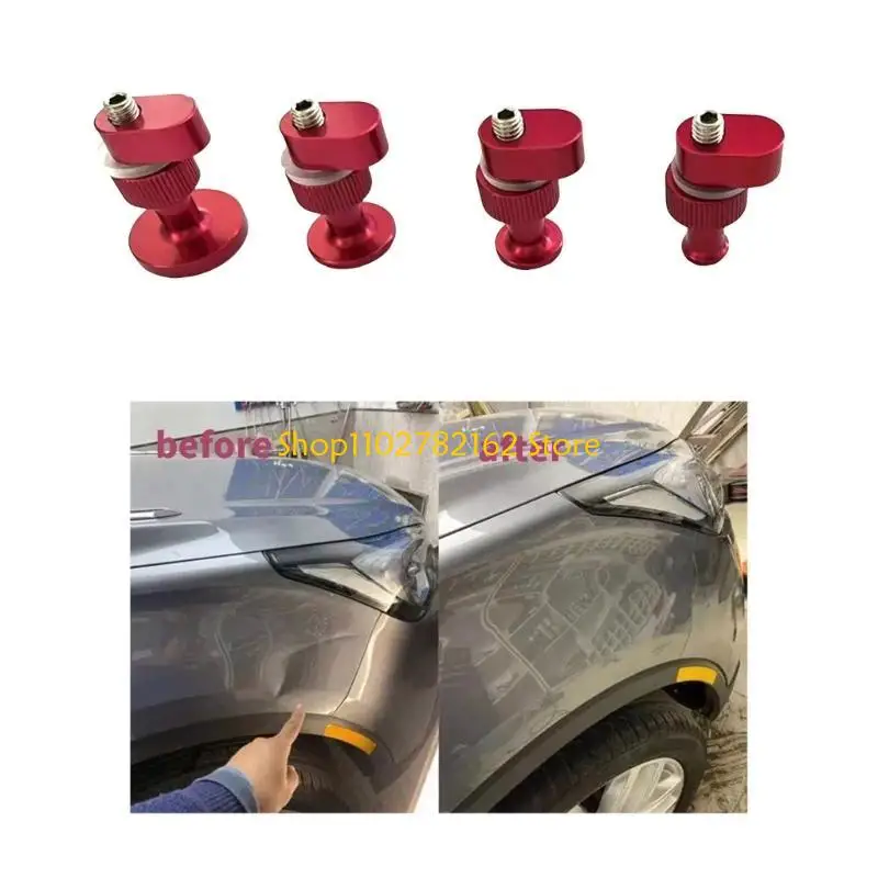 

547B Paint Dent Fix Tool 4Pcs Glues Pulling Tabs Auto Body Paint Dent Repair Tool Dent Remover Hails Damage Fix