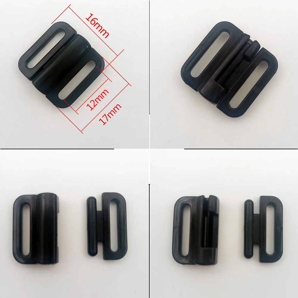 Sample 5 sets high quality Plastic Bra Clip Swimwear Clickers bikini front closure buckles