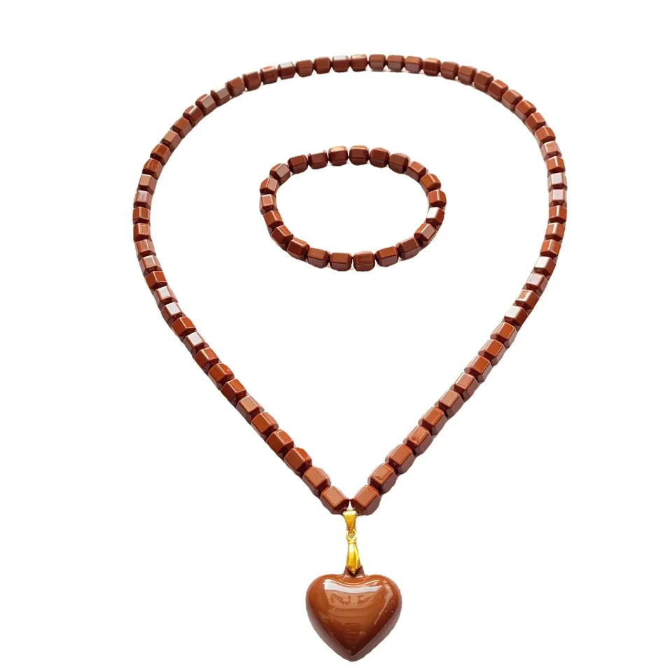 Energy Massage Necklace Unisex Lover Couple Ion Negative Germanium Energy Stone Beads Necklace Tourmaline Health Power Sports