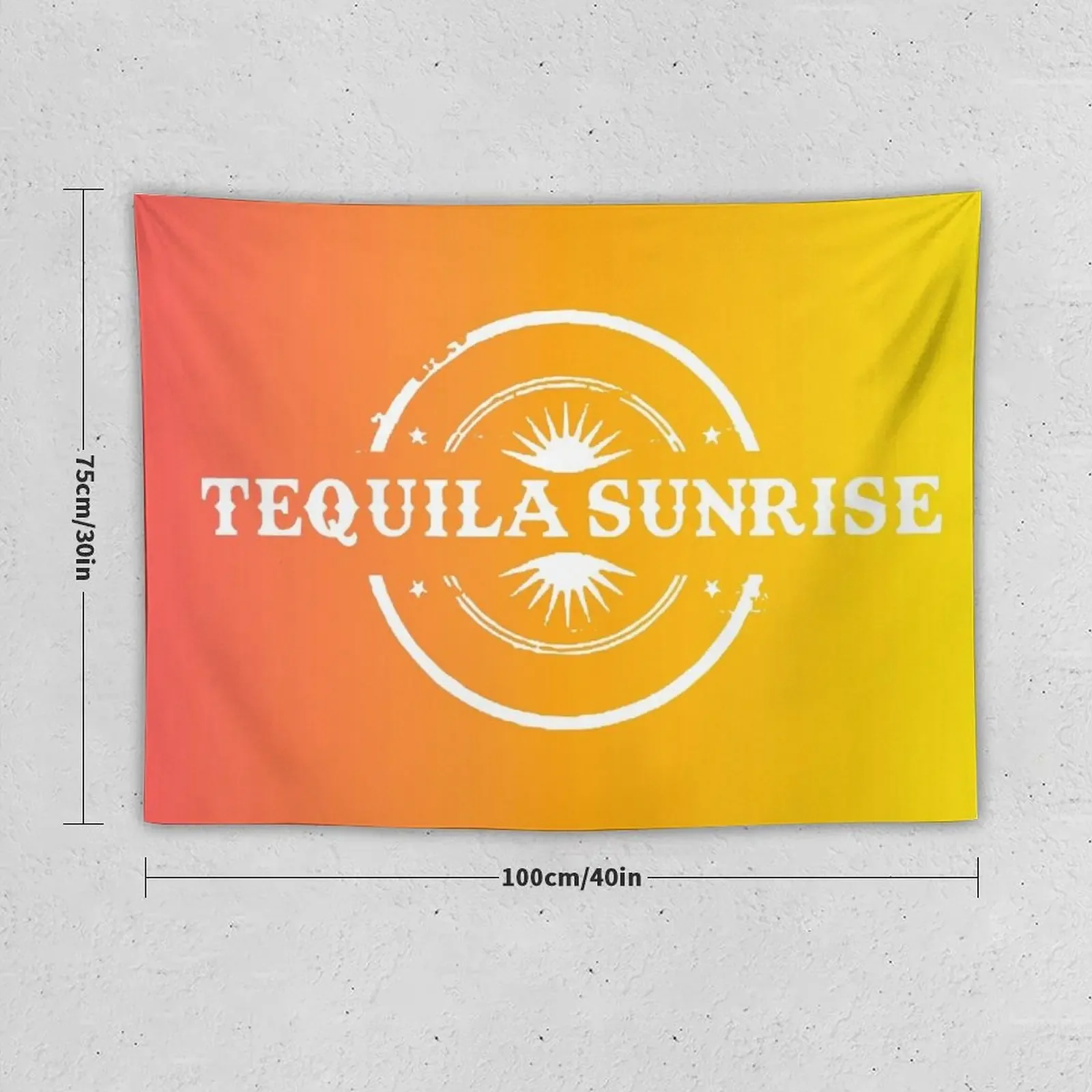 Tequila Sunrise Tapestry Wall Decorations Aesthetic Decoration Aesthetic Room Decorations Tapestry