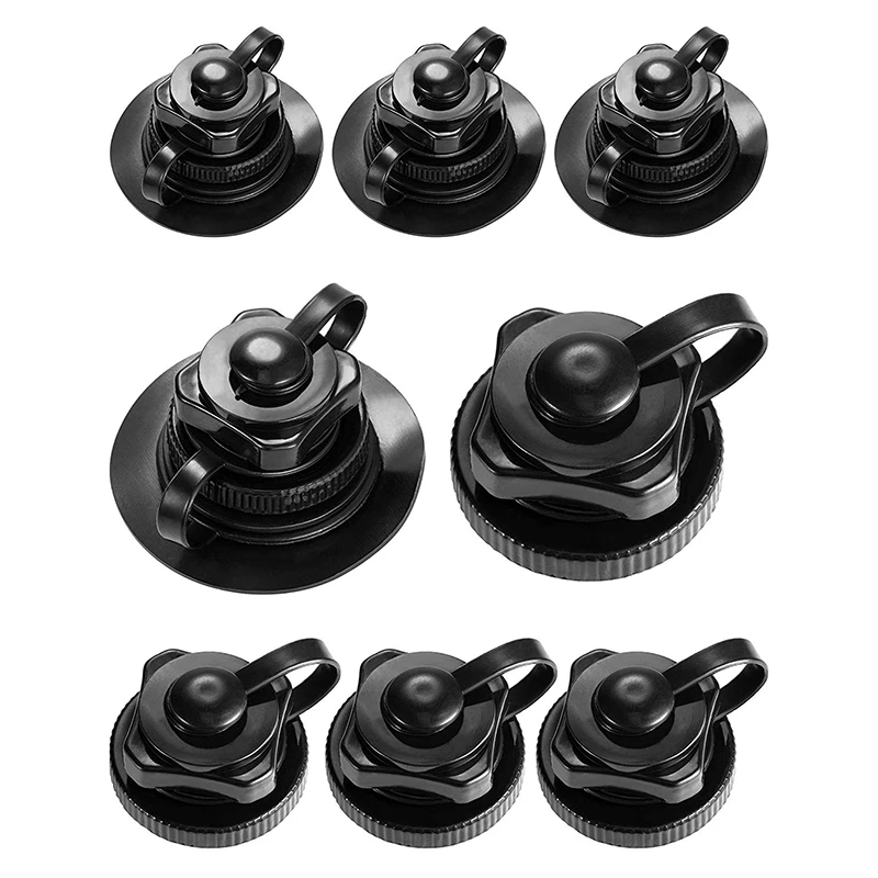 8 Piece Boston Valve Replacement Universal Air Valve for Inflatable Raft Pool Boat Kayak