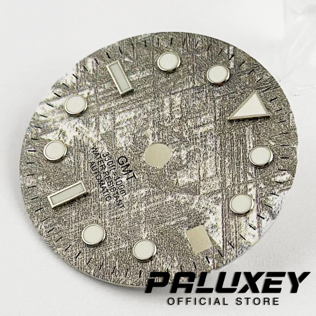 NH34 29 มม.สีเทานาฬิกาสีเขียวส่องสว่างสําหรับ NH34 4R34 NH35 4R35 การเคลื่อนไหวอะไหล่ Fit 3 นาฬิกา 3.8 นาฬิกากรณี Crown