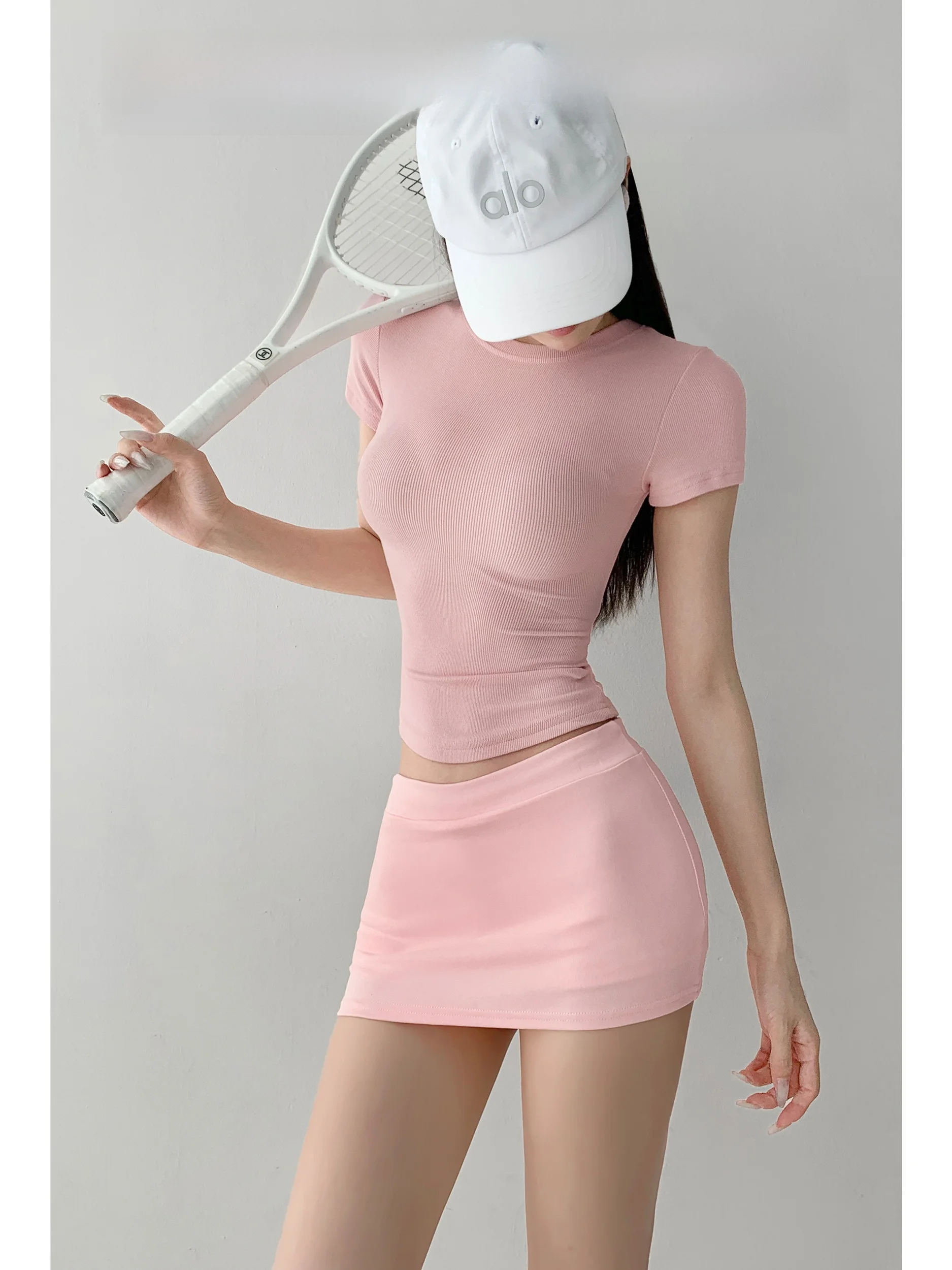 Sexy American Street Style Low Waist Bodycon  Skirt in Grey for Sporty Hot Girls Slimming Tight Fit Pure Desire Short Skirt