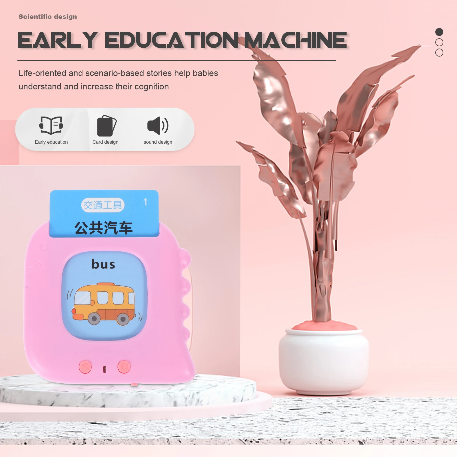 

Early Education Machine Kids Language Learning Toy Plastic Cards Reading Device Cognitive Plaything Toddler Flash Cards Puzzle
