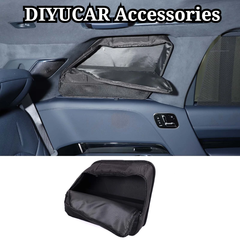 For ZEEKR 9X 2025-2026 Oxford Cloth Black Car Trunk Side Windows Storage Bag Tool Storage Bag Interior Car Accessories