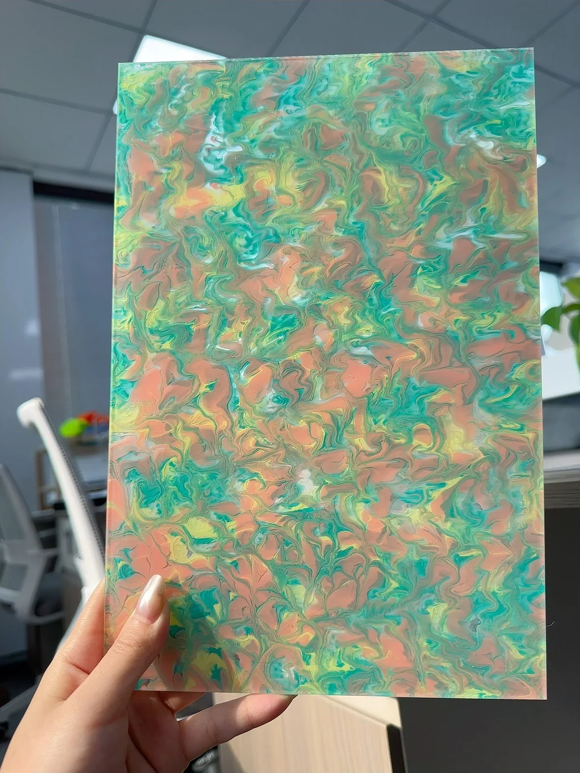 Flower color acrylic sheet 3MM thick 12*8 inches for home decorations crafts jewelry, and other materials