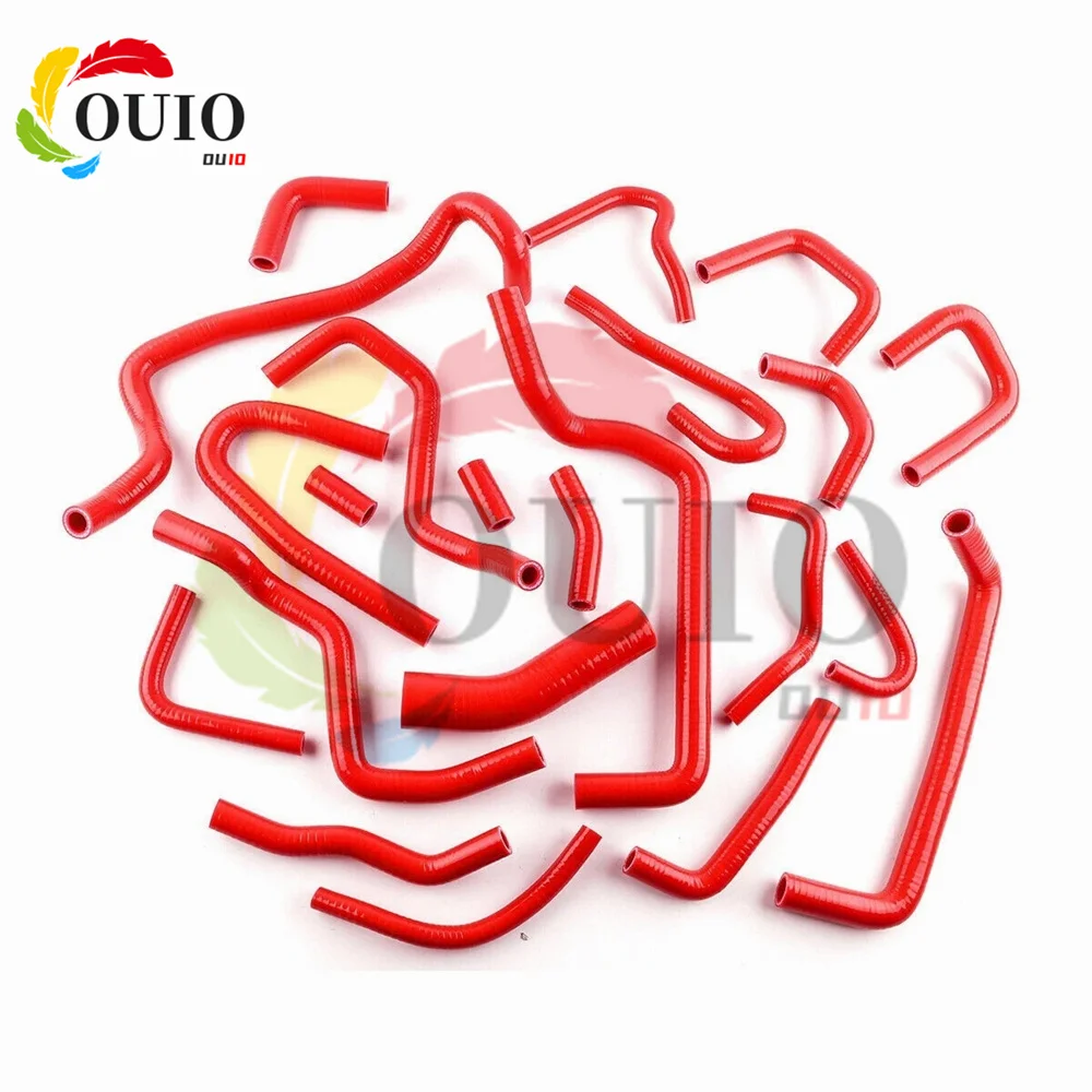 

Подходит для 89-94 Nissan Silvia 180SX 200SX S13 CA18DET, комплект силиконовых шлангов, труба обогревателя радиатора, 22 шт.