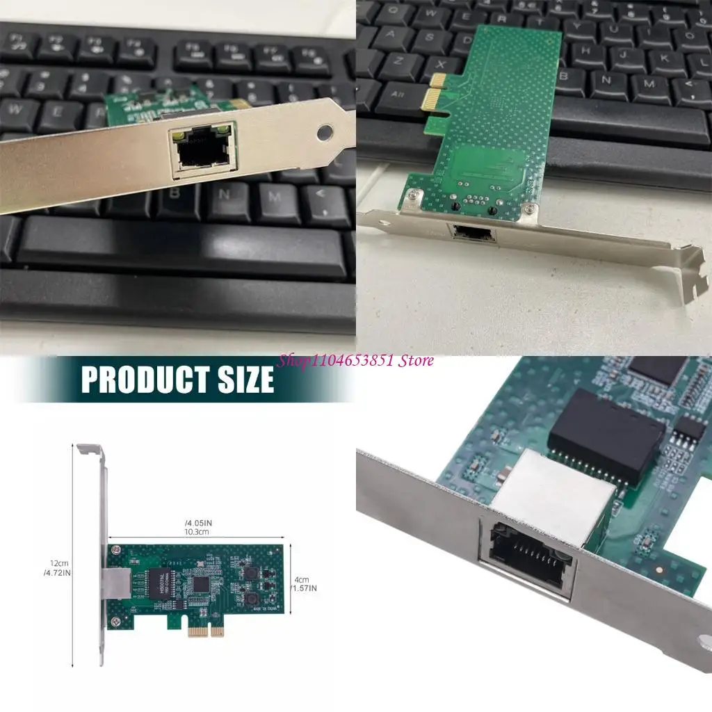 PCIE 1X Gigabit Networking Card 82574 Chip Card RJ45 Port 10/100/1000Mbps Electrical Adapter for Desktop