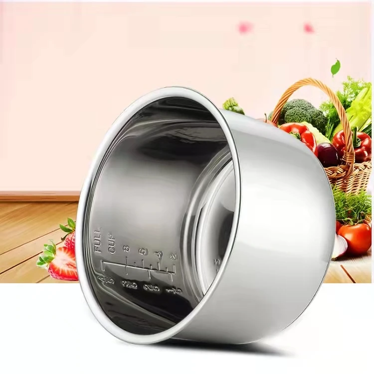 

Inner bowl for 5L electric pressure cooker, stainless steel bowl for cooking soup porridge