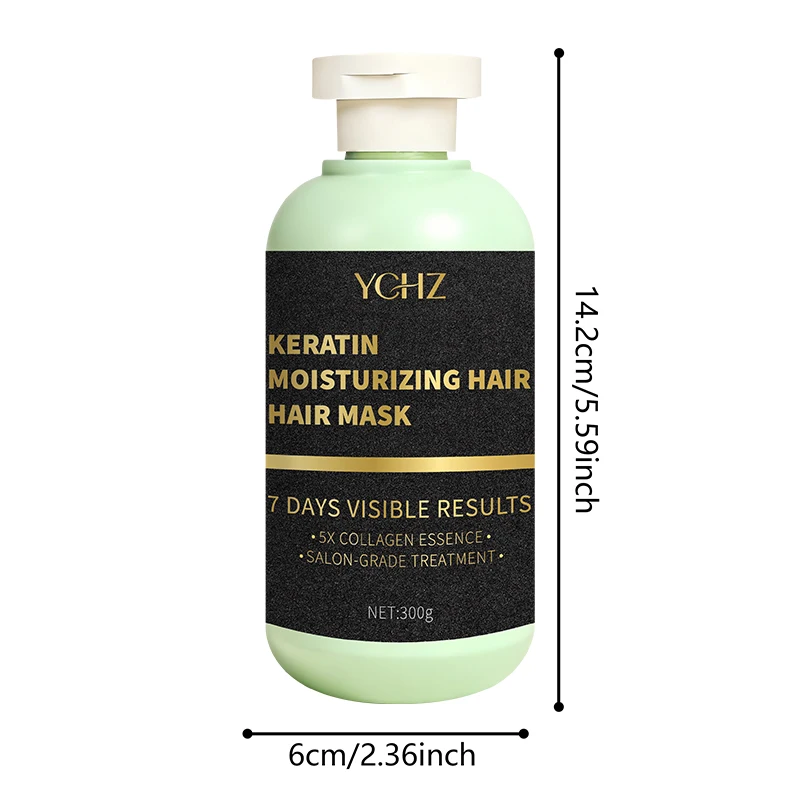 قناع الشعر السحري بالكيراتين، يحتوي على الكولاجين - العناية بالترطيب والإصلاح، يجعل الشعر أملسًا حريريًا، ويعزز حيوية ولمعانًا، ومناسب للشعر الطبيعي وجميع أنواع الشعر #4