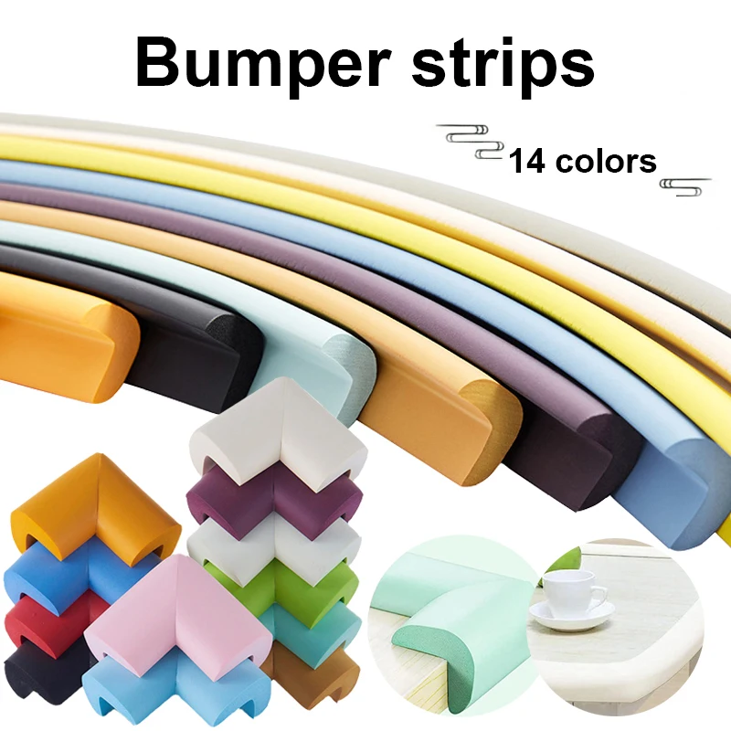 1set 8pc/2M Extra Thick Safety Crash Resistant Tape Table Protector Edge Corner Protection Tape Child Safety Table Corner Tape