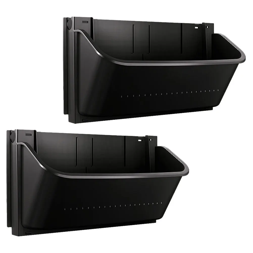 2 قطعة صندوق زراعة الحديقة زارع معلق على الحائط للنباتات الداخلية الخارجية أصيص زهور عمودي ديكور جدار المعيشة البلاستيك #5