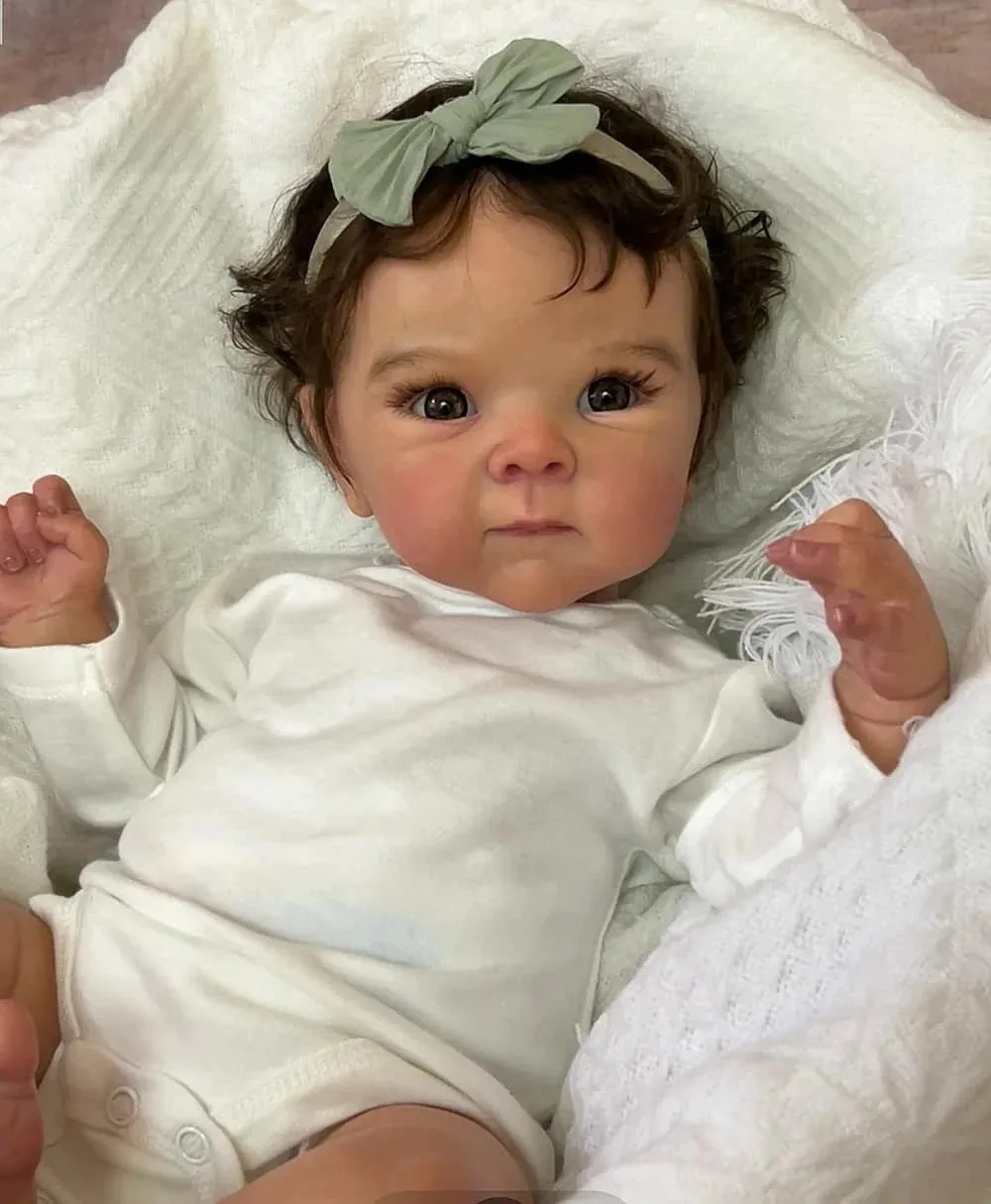45CM Bettie Zacht Katoenen Lichaam Levensechte Peuter Reborn Pop 3D Huid Meerdere Lagen Schilderen Met Zichtbare Aderen Handwortelhaar