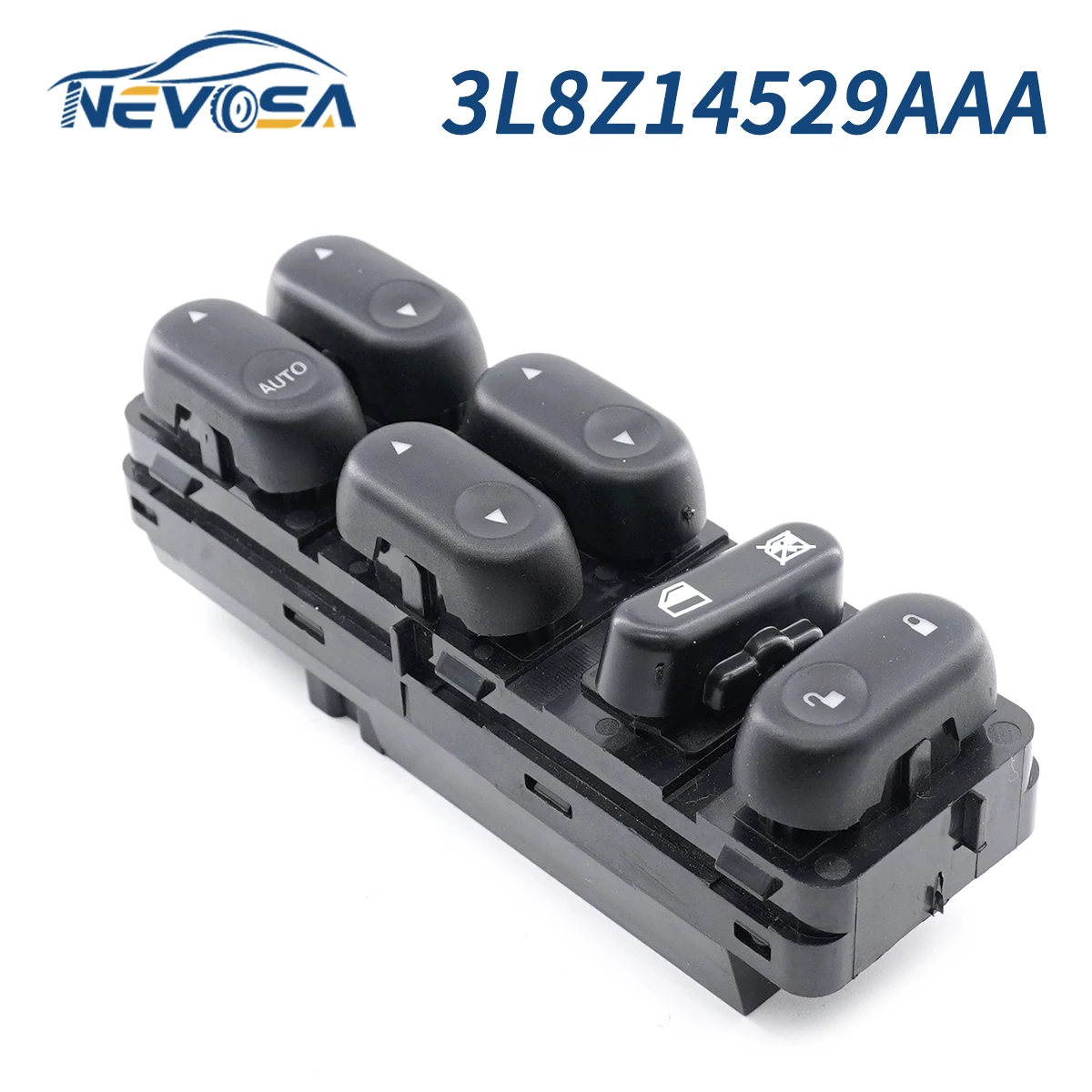 NEVOSA 3L8Z14529AAA Left Side Car Window Switch For 2001-07 Ford Escape Marine For Mazda Tribute Mercury Mariner 3L8Z-14529-AAA