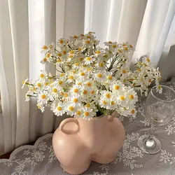 30 Heads Daisy Artificial Flowers Bouquet for Garden Wedding Supplies Decoration Outdoor Fake Flowers Home Decor Vase Ornaments