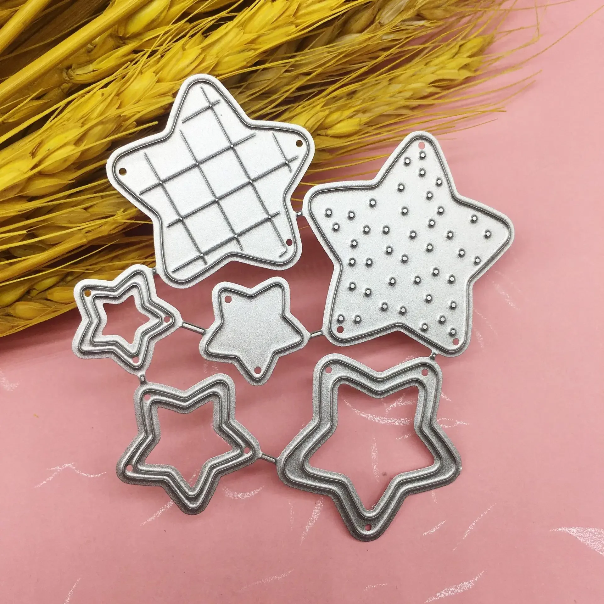 Five-pointed Stars Metal Cutting Dies Mold Knife Scrapbooking Stencil DIY Embossing Craft Card Making