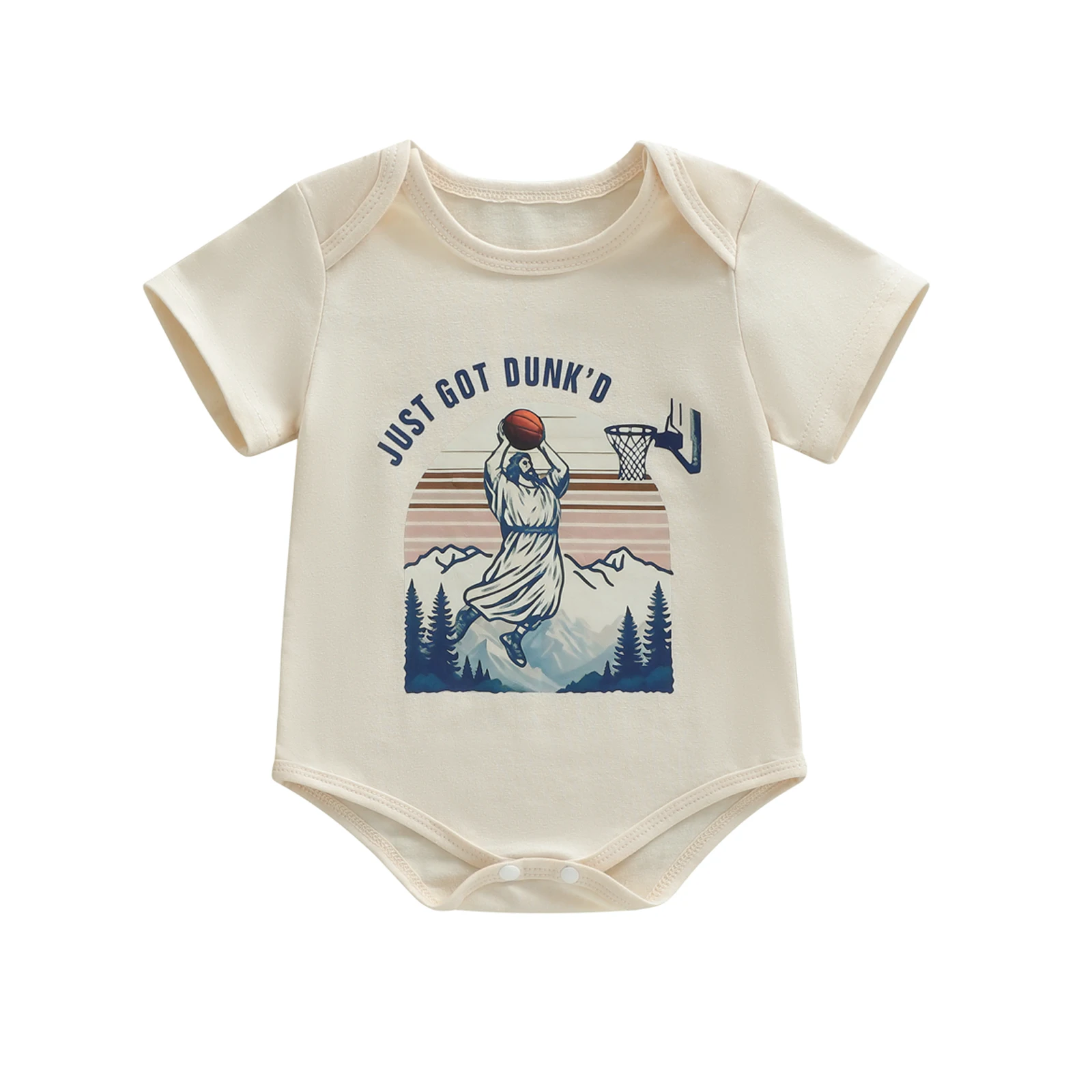 

Комбинезон для маленьких мальчиков с короткими рукавами и круглым вырезом, боди с принтом полицейского автомобиля Иисуса, комбинезон для новорожденных