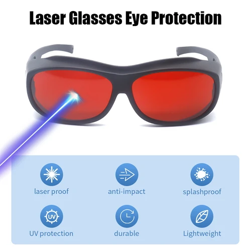 Imagen 2 del producto Gafas láser 10600nm OD6 gafas de bloqueo láser 450nm 1064nm IPL ND YAG gafas protectoras láser