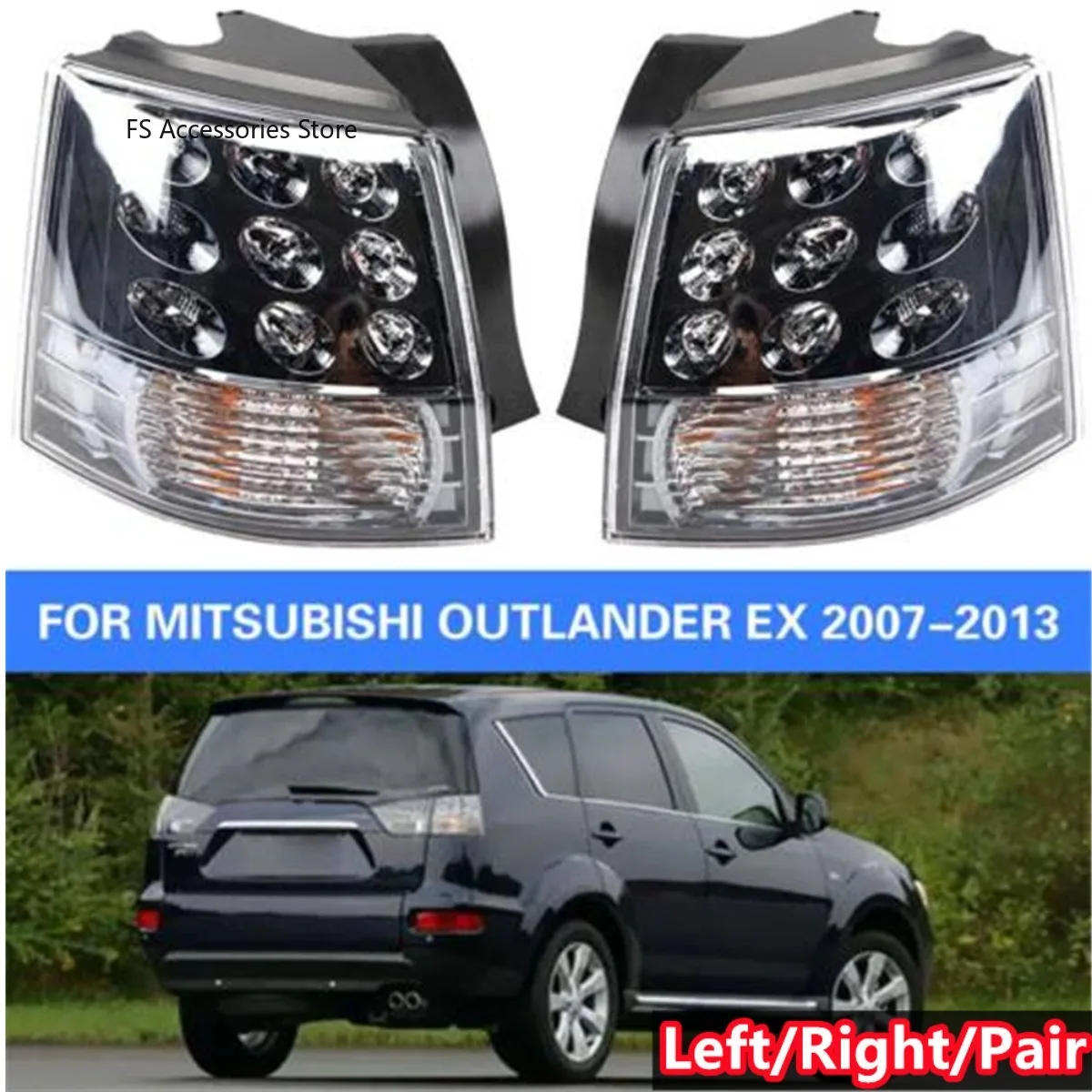 

Rear Tail Lights For Mitsubishi Outlander EX 2007 2008 2009-2013 Car Rear Bumper Stop Brake Taillight Turn Signal Lamp Assembly