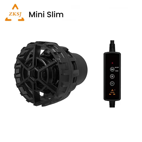 ZKSJ Mini Slim USB Powered Freshwater Saltwater 5W 9W DC Aquarium Wavemaker Circulation Pump for Small Nano Coral Reef Fish Tank