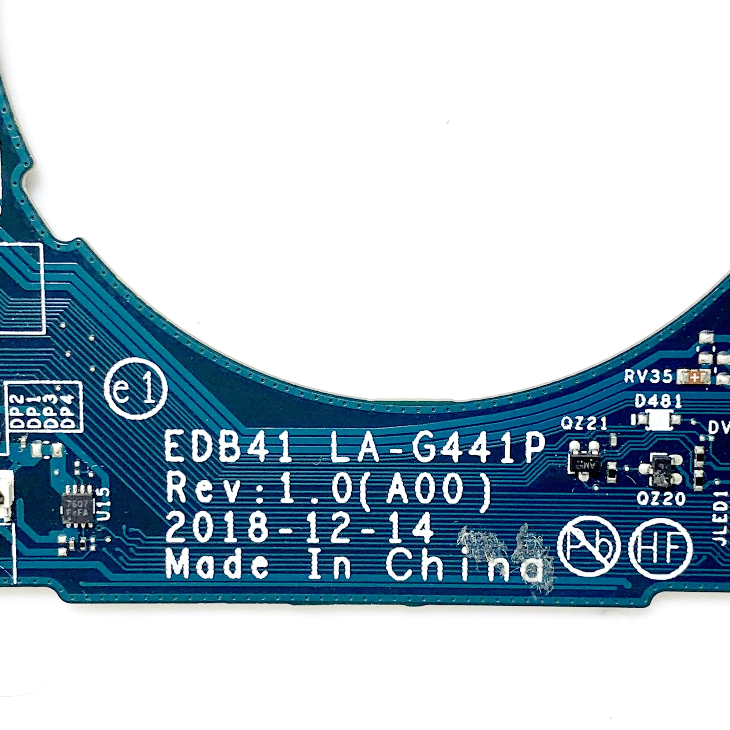 Notebook Motherboard LA-G441P For Dell Latitude 7400 2-in-1 Laptop Motherboard With i5 i7 8th gen CPU 8G/16G RAM 100% Test Work