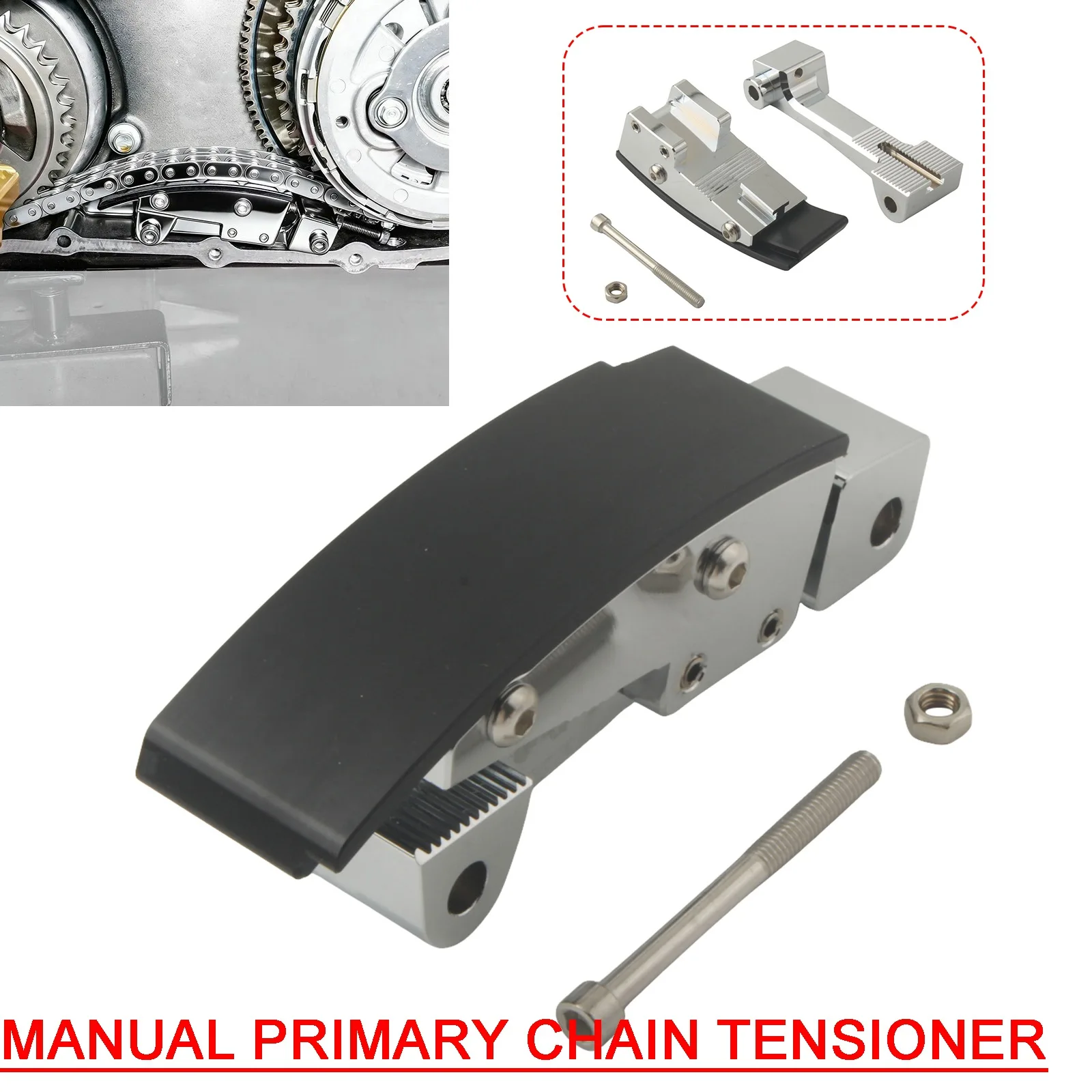 Manual Primary Chain Tensioner For Harley FLHR 1FBC POLICE FLHP STANDARD FLHT