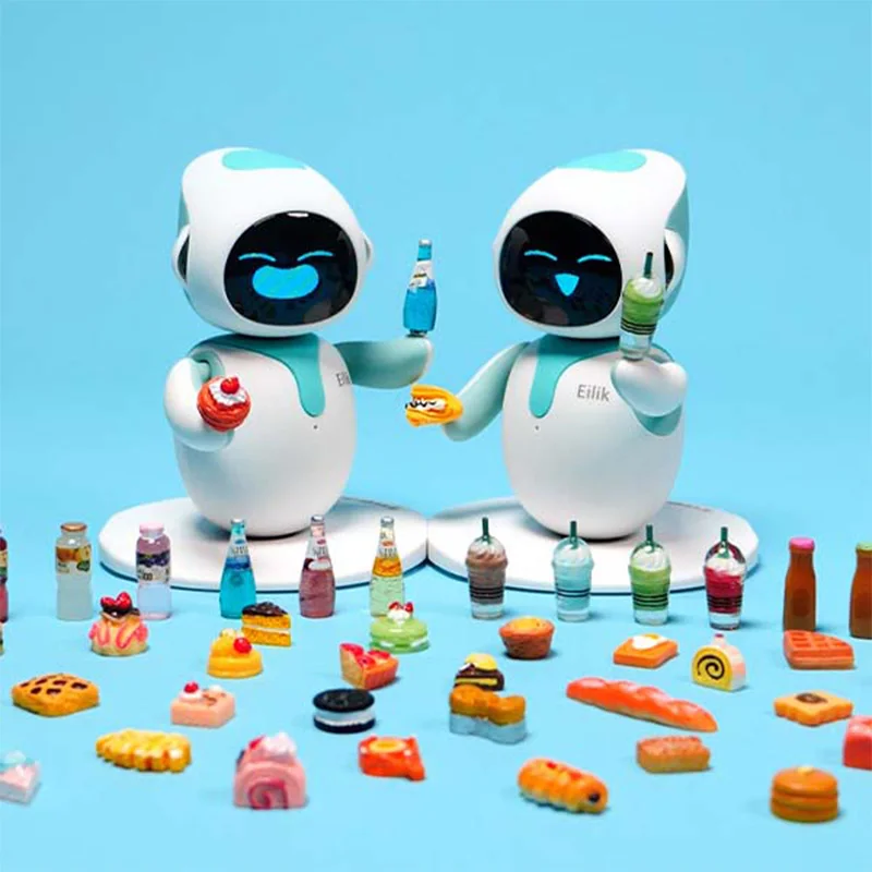 Eilik Mini Food Toy for Emo Toy Robot Cute Intelligent Companion of Pet Robot Small Parts Smart for Children