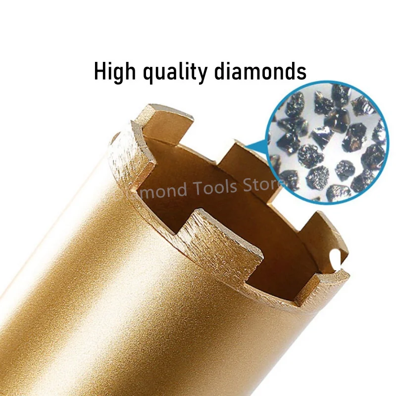 1 Stück 220 mm langer Nass-Diamant-Kernbohrer für Granit, Kopfsteinpflaster, Töpfe, M22-Anschluss, Tisch-Nassbohrer, Lochöffner – Detail 3