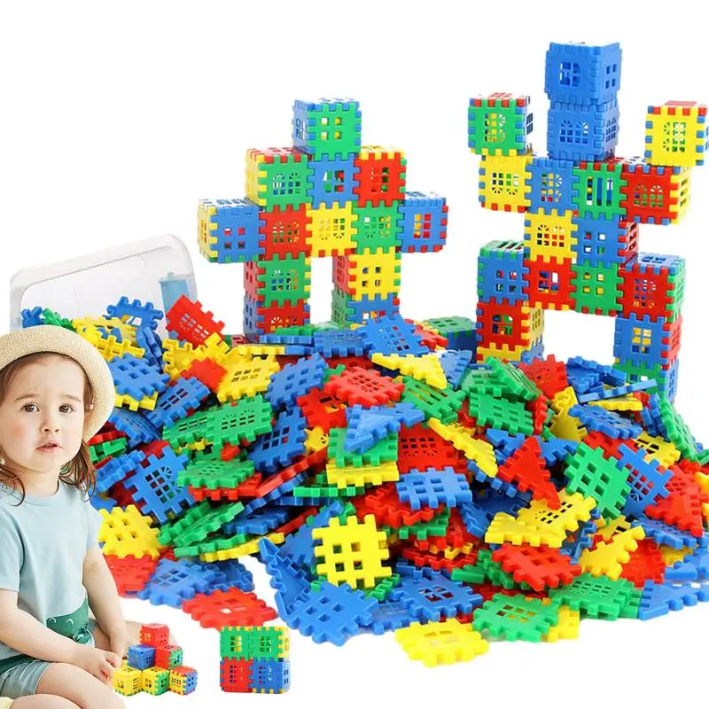 Bloqueio Building Bricks for Kids, Stacking Game, Fine Motor Toys, DIY Educacional