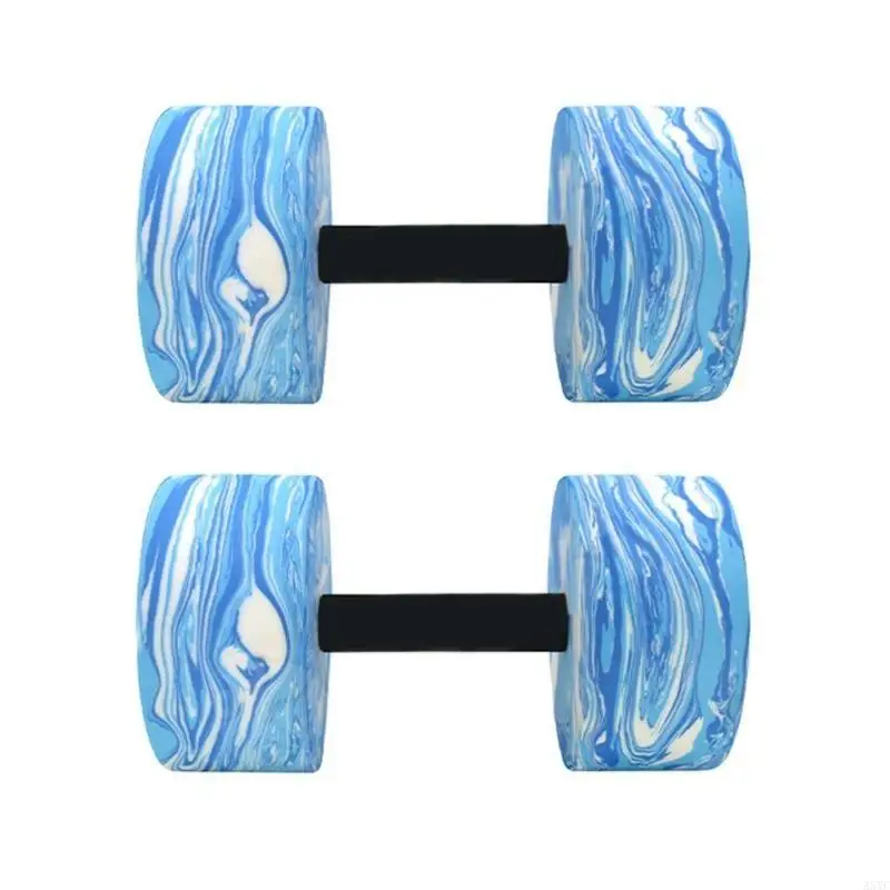 A5YC 1 คู่น้ำออกกำลังกาย Dumbells น้ำออกกำลังกายแบบแอโรบิกโฟม Dumbbells Hand Bar