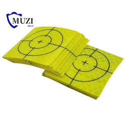 100pcs Size 60mm 20 30 40 50 80mm Reflector Sheet For Total Station Survey Geography Fluorescent Green Sheet Reflective Sticker