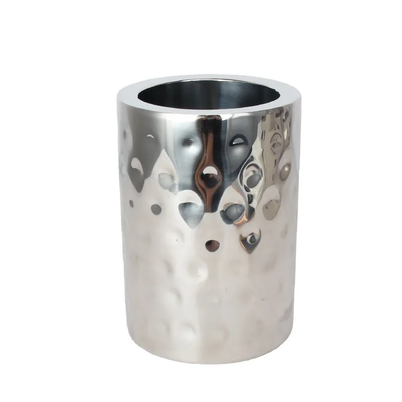 

Double-layer stainless steel hammer-printed chopstick tube, chopstick cage holder, storage spoon, chopstick straw bucket,