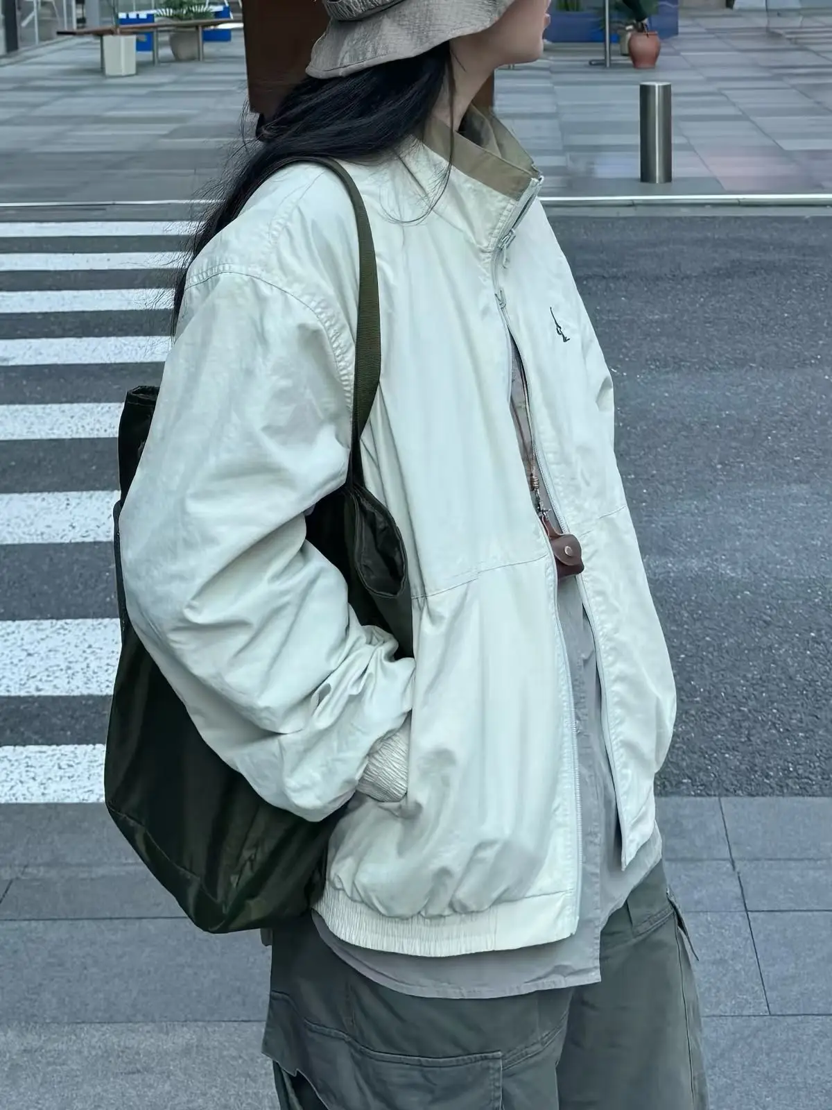 Double-Sided Wear Outdoor Jacket Loose Casual Spring Style for Men And Women Commute Friendly Comfortable Zipper Closure