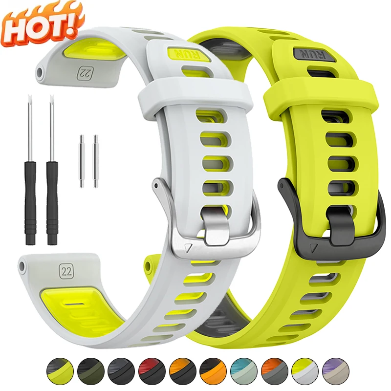 22mm Armband für Garmin Fenix 8/7/6/5 Quatix 5/6 Uhrenband Forerunner 970 965 955 945 935 745 Sport Silikon Ersatzarmband