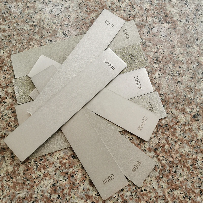 Großer Diamantstein ohne Grundstange, gebrauchter Messerschärfer, Diamant-Schleifstein, Schleifstein, Schleifstein, Bars, Küchenwerkzeug