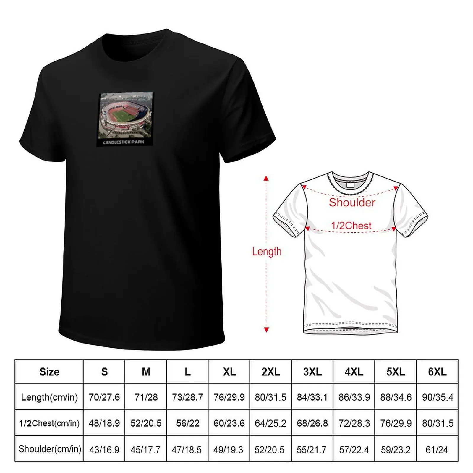 Candlestick Park- Gold T-Shirt Plus Size Quick Dry Sports Tee