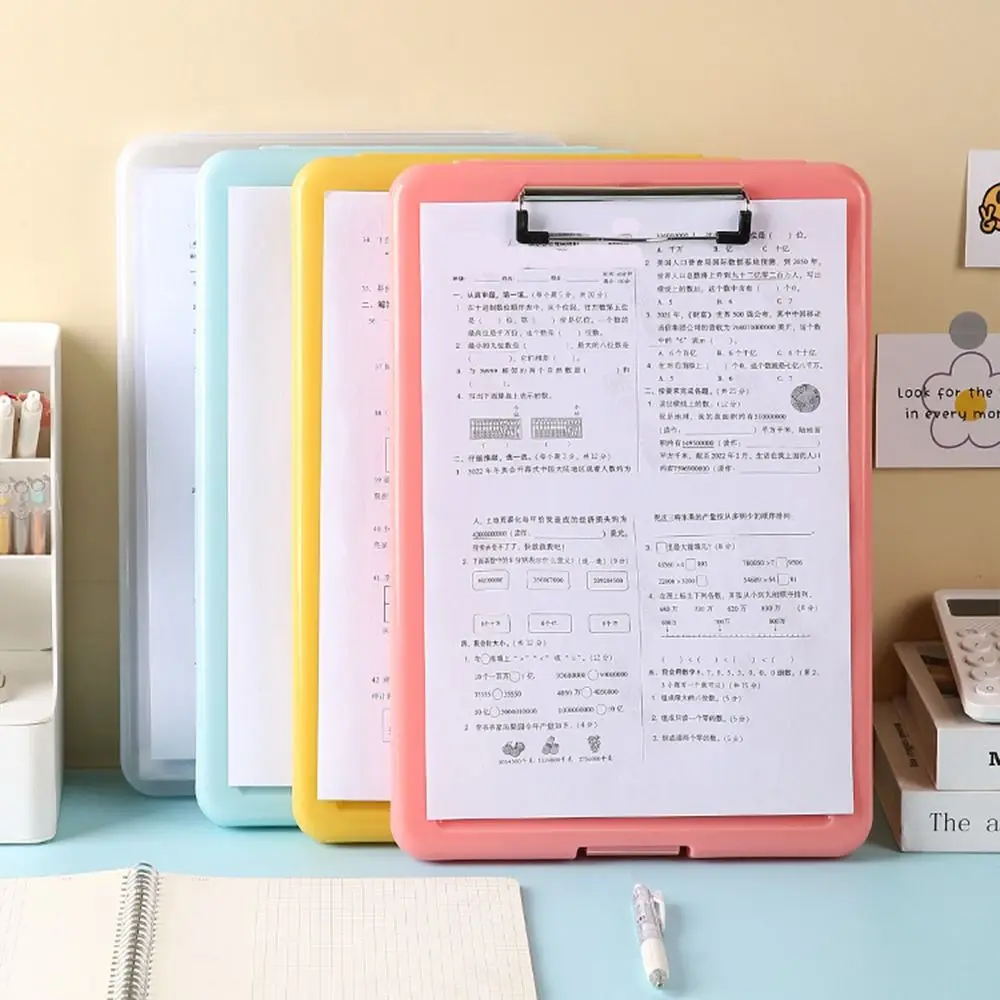 

Memo Clip Board A4 File Clipboard Box Case Large Capacity A4 File Organizer Writing Clipboard Waterproof File Storage