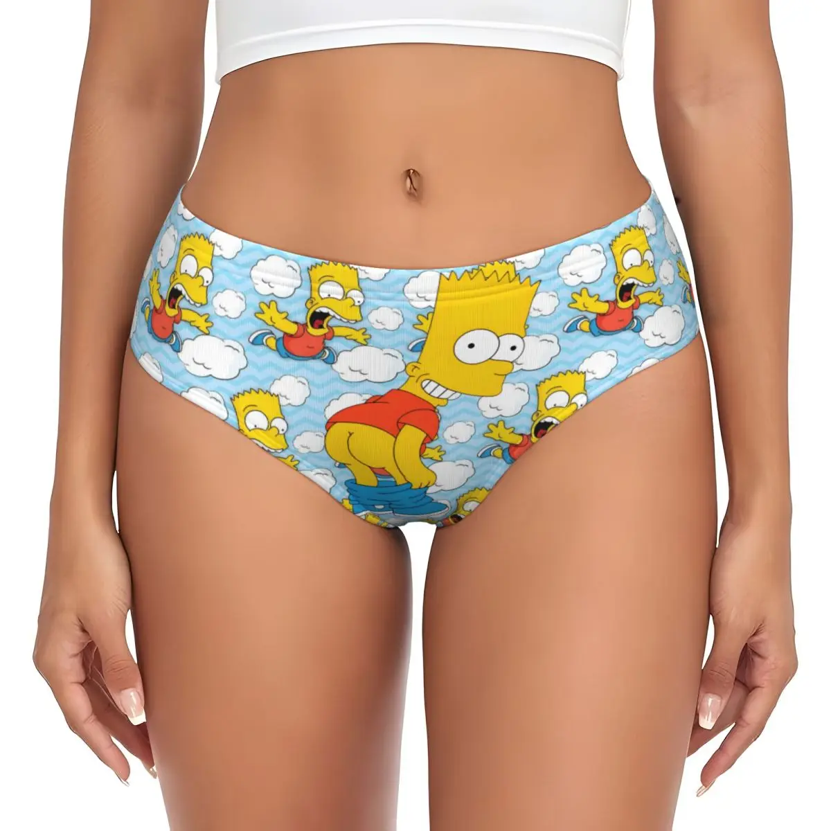 مخصص المرأة S-Simpsones الصابون أوبرا سراويل قصيرة الإناث تنفس مضحك الملابس الداخلية السروال