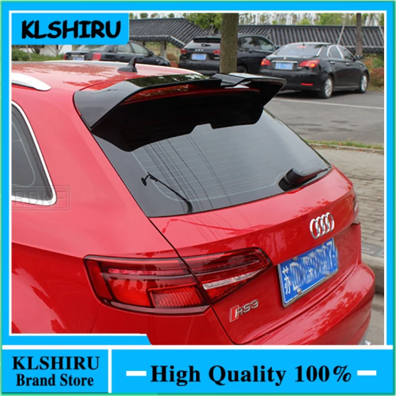 For Audi A3 S3 S Line 8V Hatchback 5Doors 2014-2018 High Quality ABS Plastic Rear Roof Spoiler Trunk Wing Boot Cover Accessories