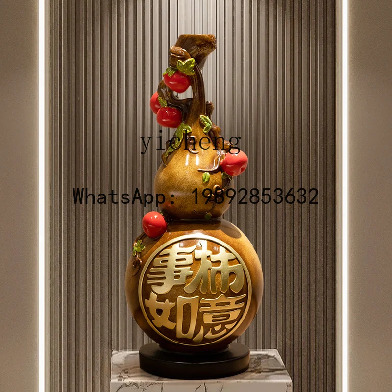 

X6 Entrance Decoration Gourd Ornaments TV Cabinet Living Room Cabinet Floor Art Advanced